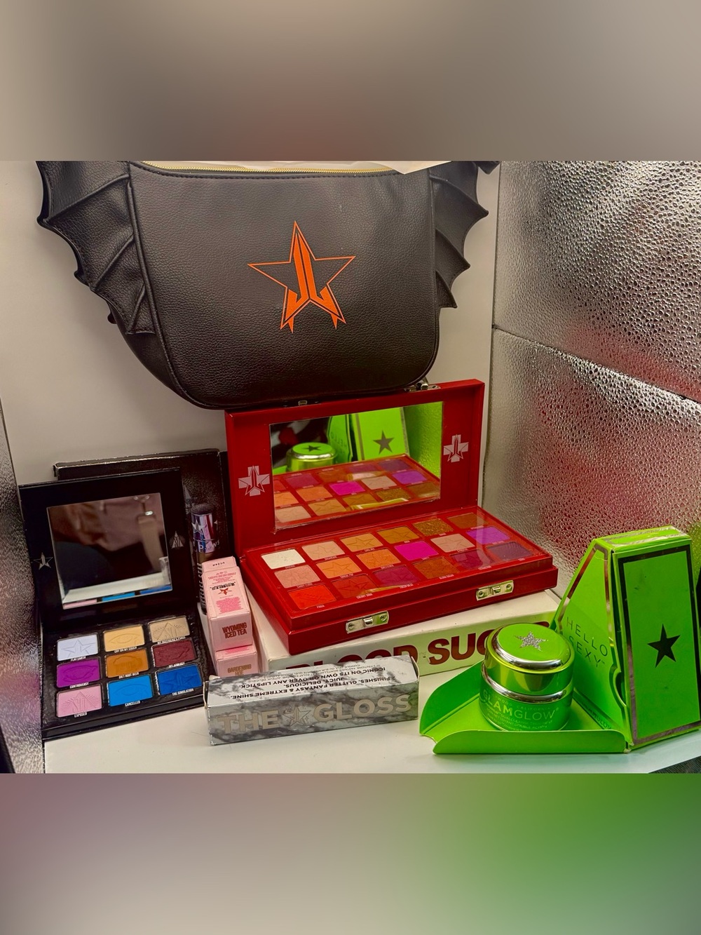 Jeffree Star Cosmetics Mega Bundle + GlamGlow + Bat Wing Bag 💄🖤✨